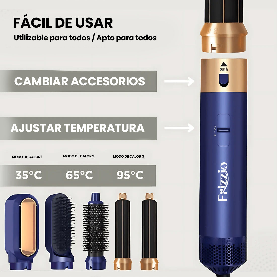 Frizzio AeroCurl Pro - 5 en 1